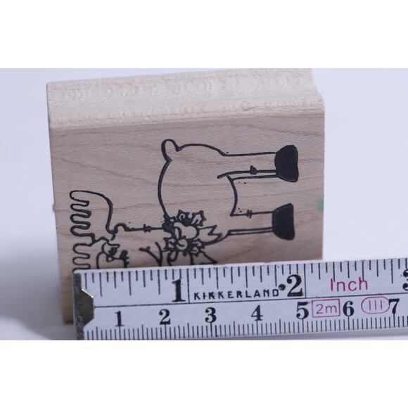 Christmas Moose, Message Stamp, Winter, Christmas, Holiday Greetings - Picture 3 of 3